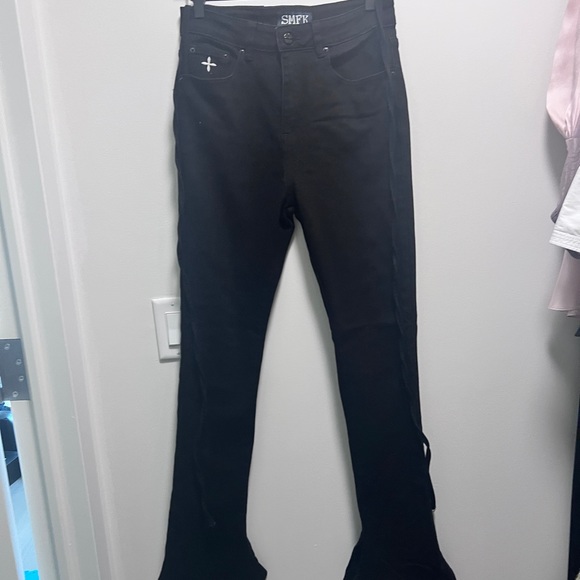 SMFK mermaid flare black jeans M - Picture 2 of 5